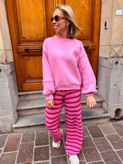 Sunny sweater roze