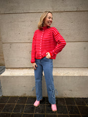 Donna jeansbroek strikjes