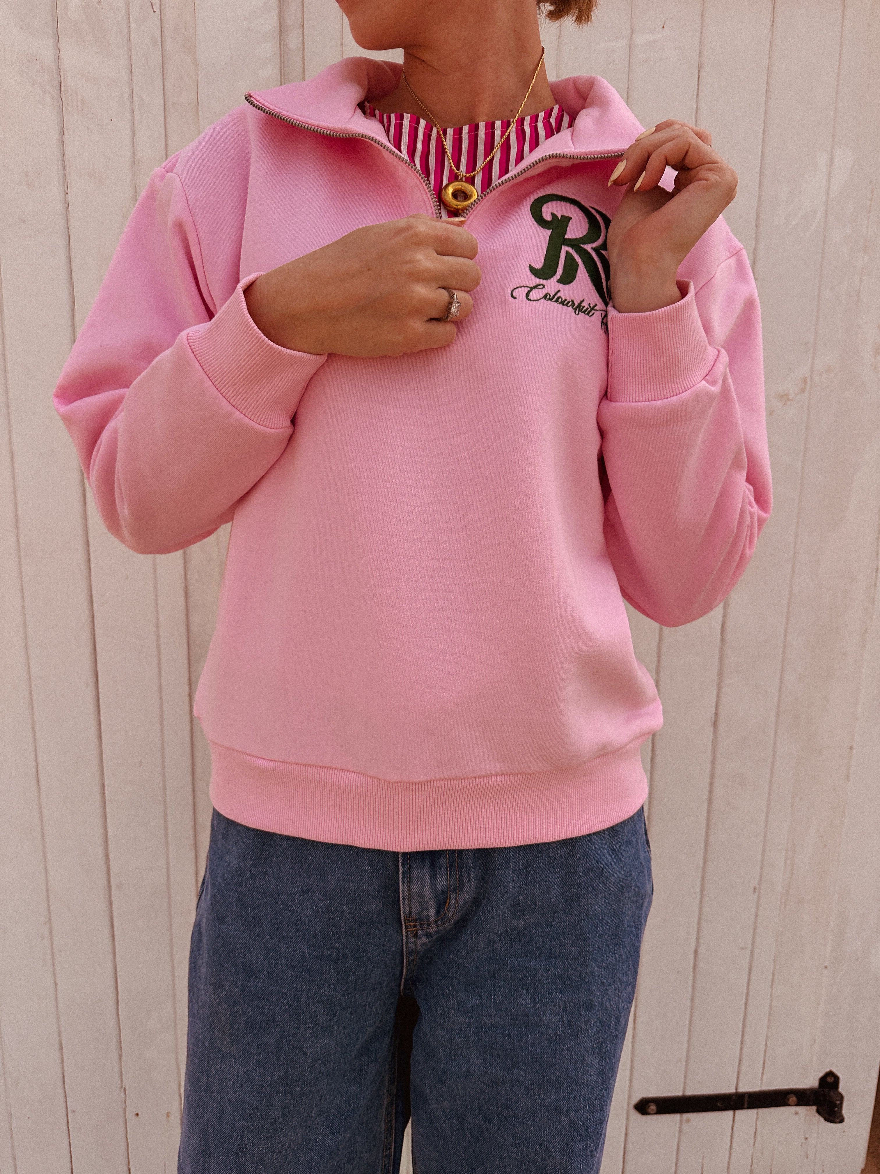 Colourful Rebel sweater roze