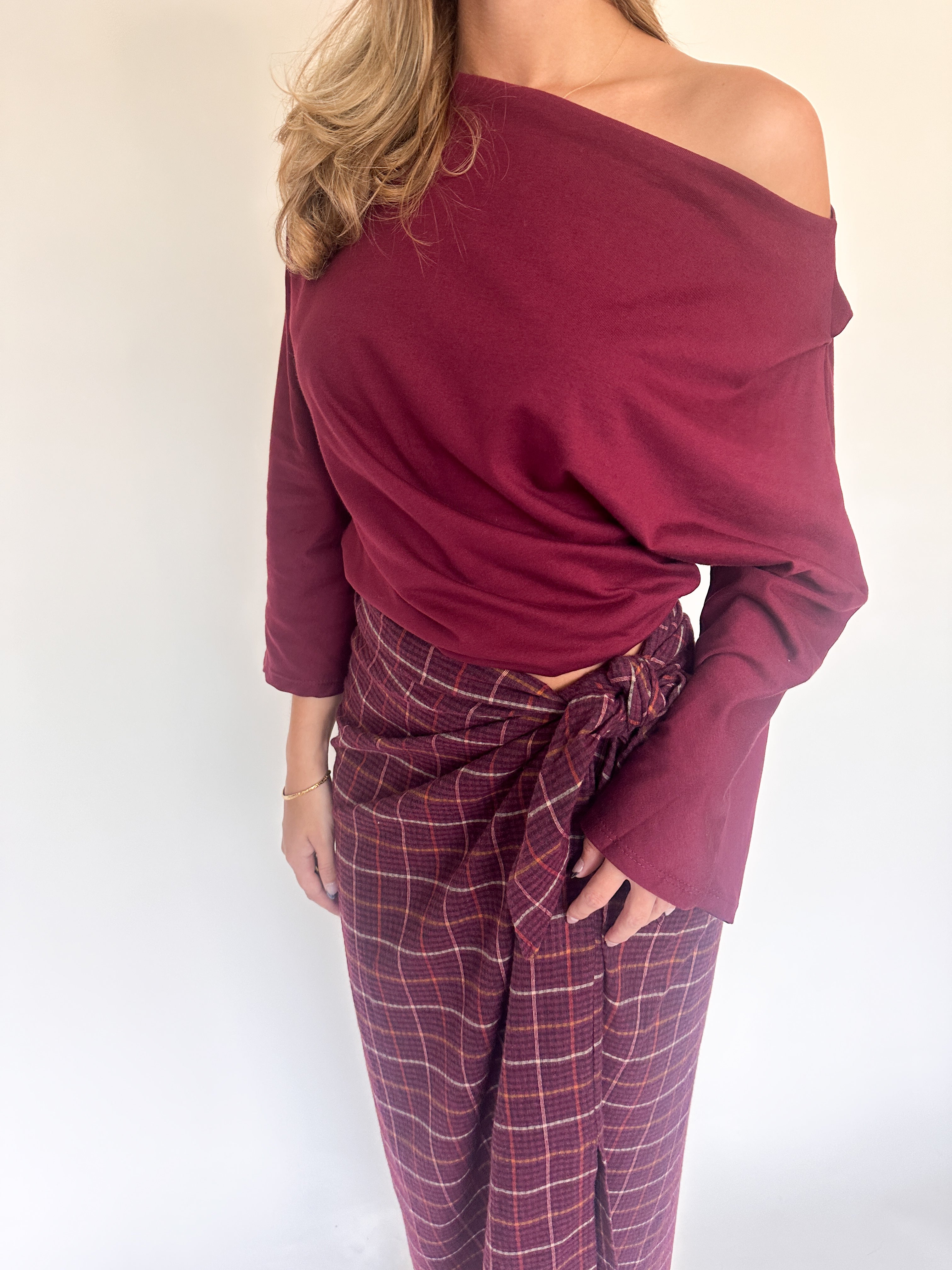Amelie longsleeve burgundy