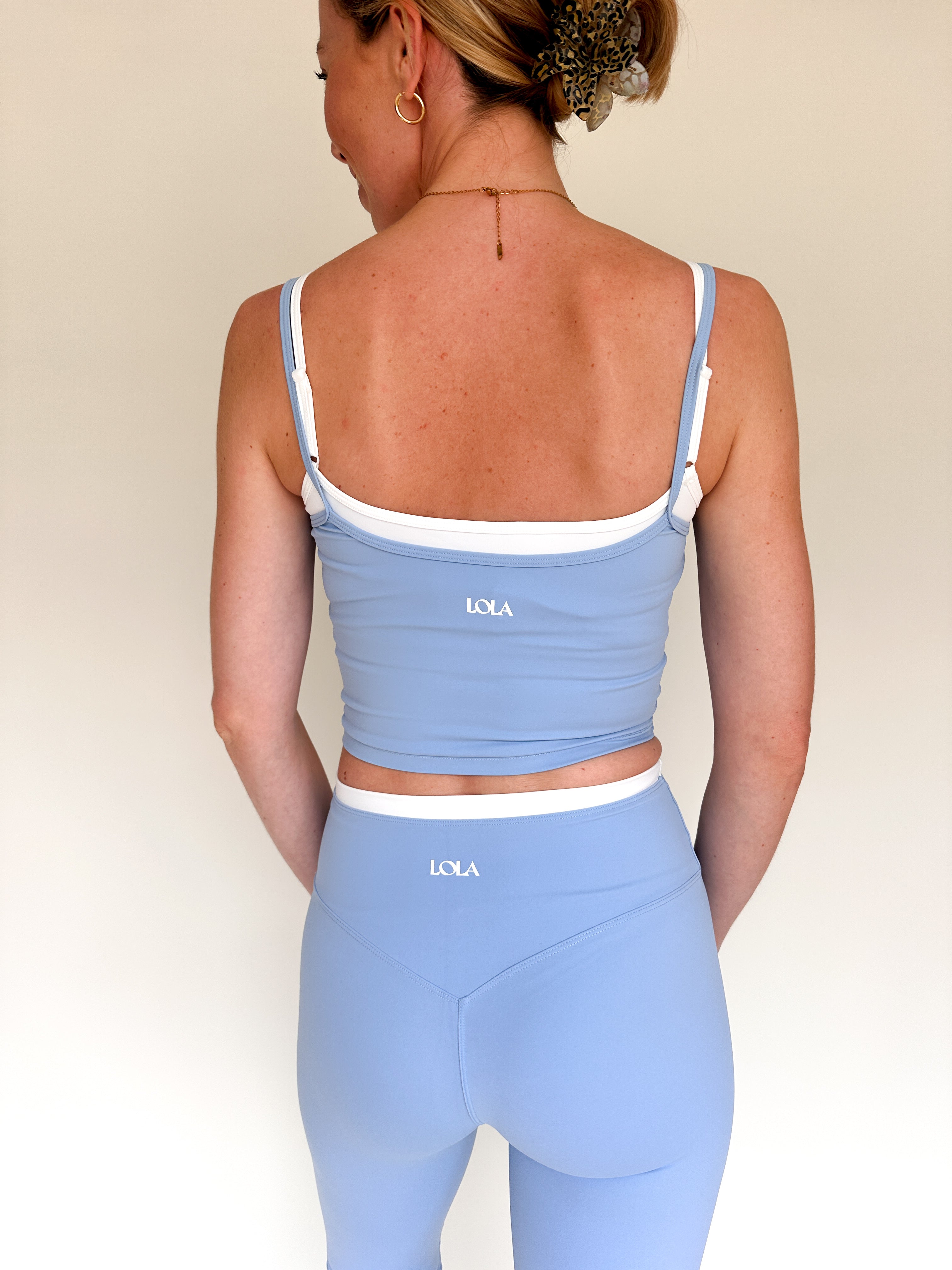 Bruna top Icy blue The Lola Club