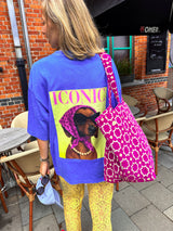 Iconic dog t-shirt koningsblauw