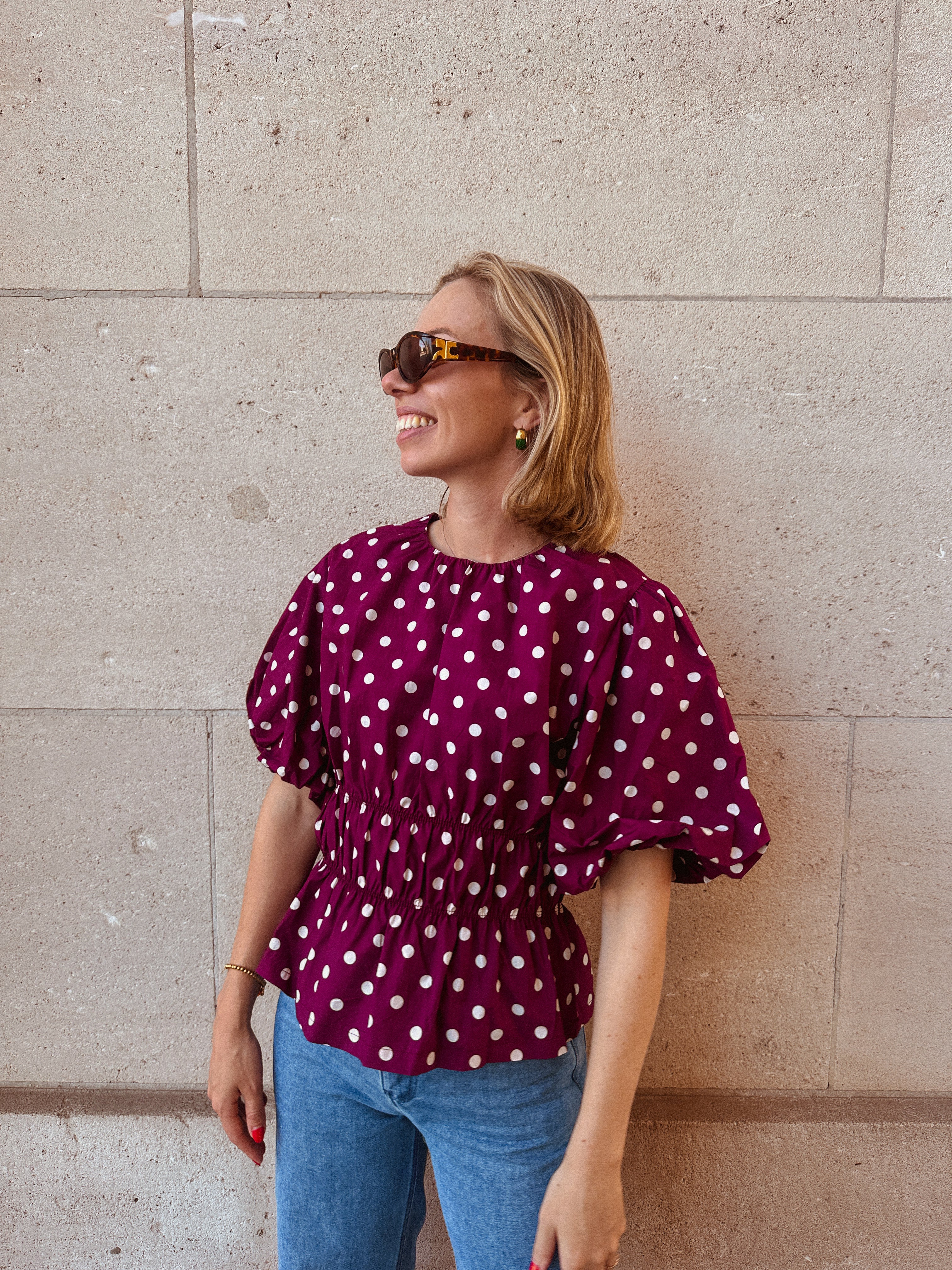 Jovie blouse bolletjes