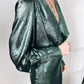 Laurine jurk metallic