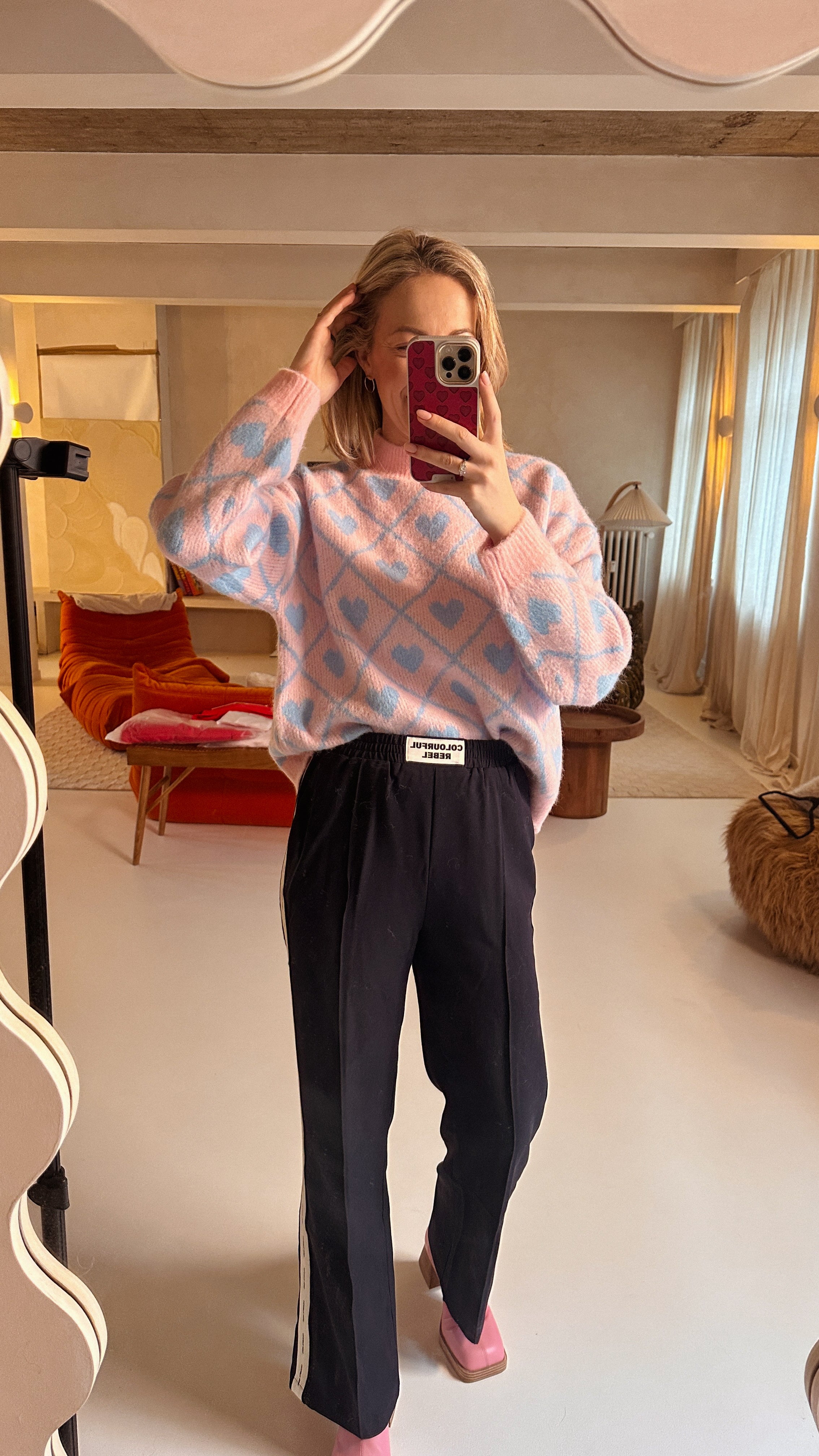 Colourful rebel track pants blauw