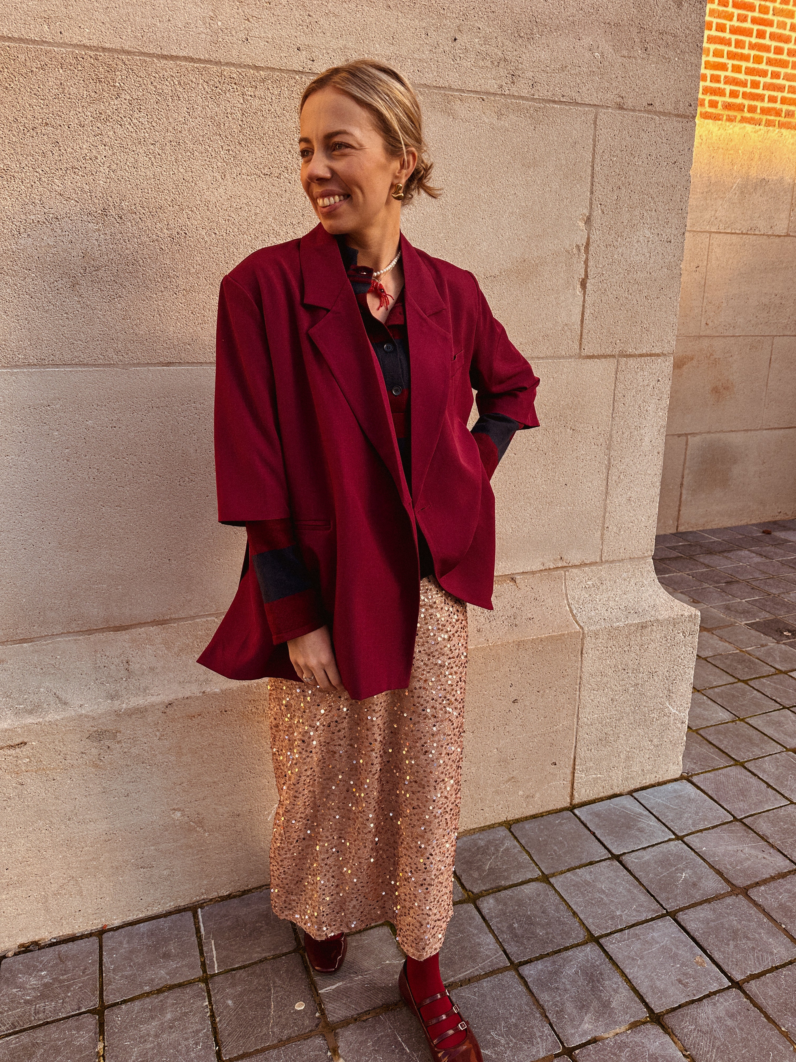 Zeyla blazer burgundy