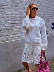Cheers sweater wit Colourful Rebel
