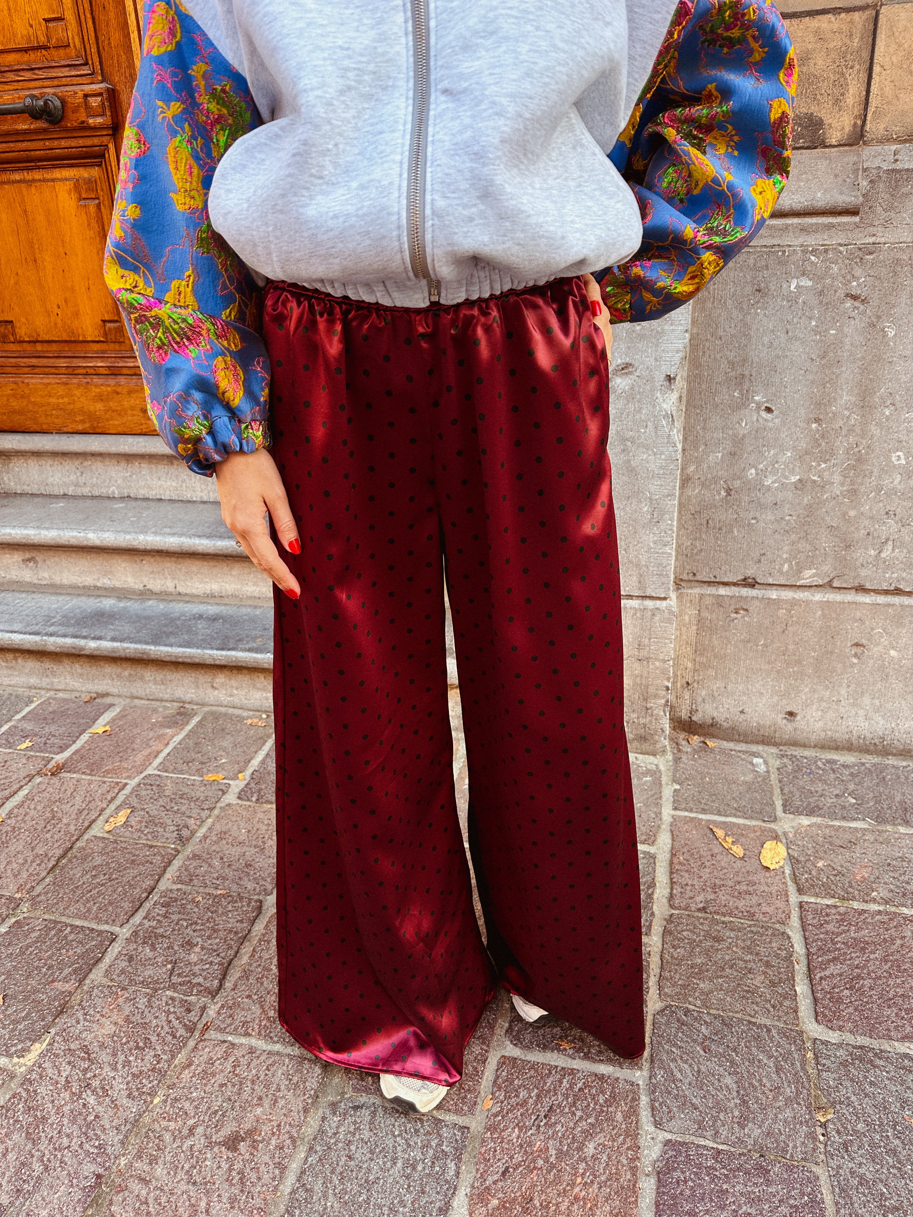 Siska polka dot broek