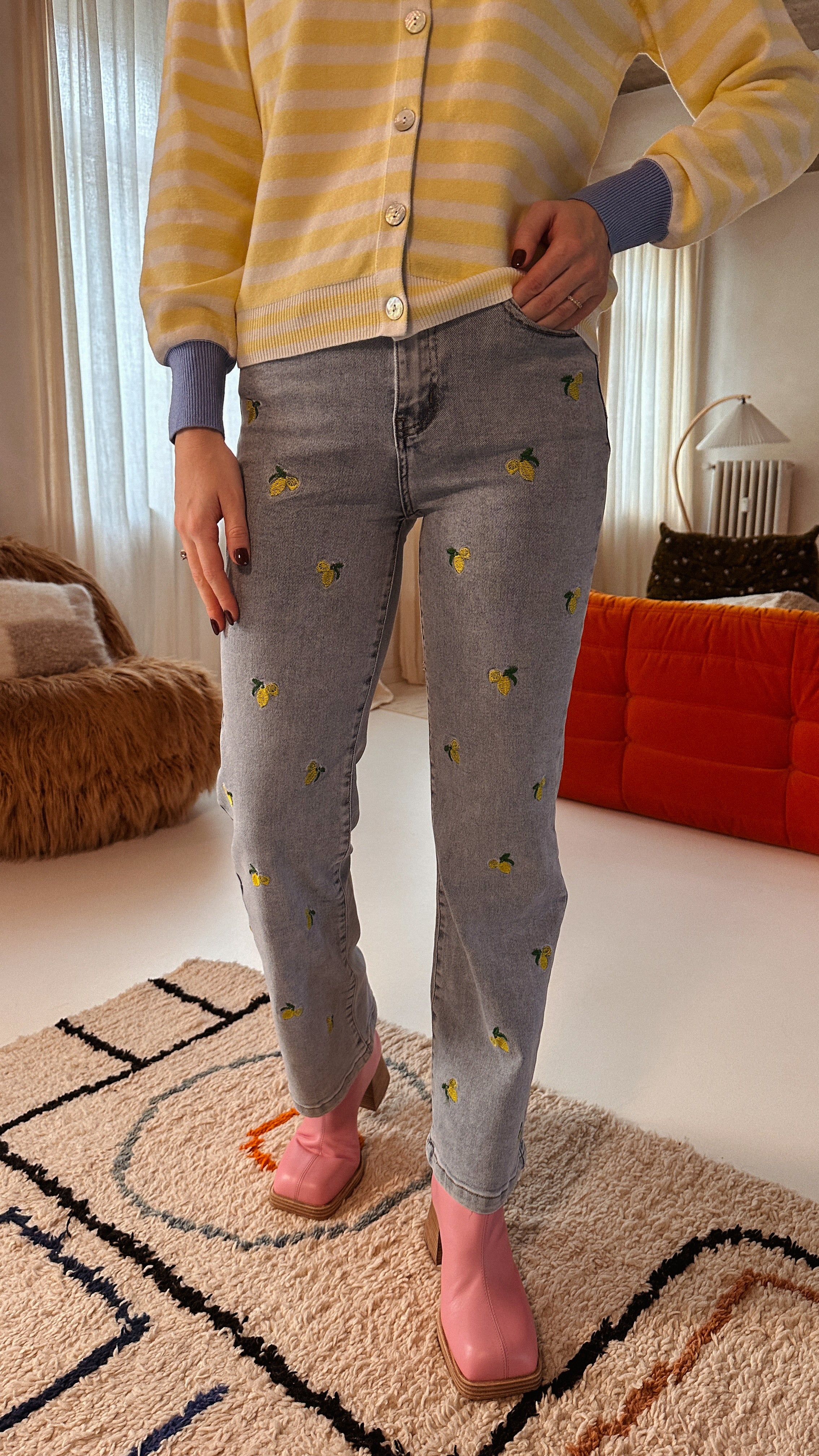 Lemon jeansbroek citroen
