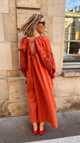 Tina jurk broderie