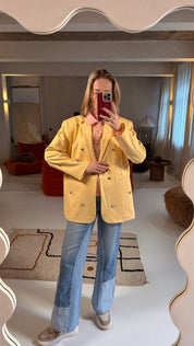 Isabella blazer geel hart