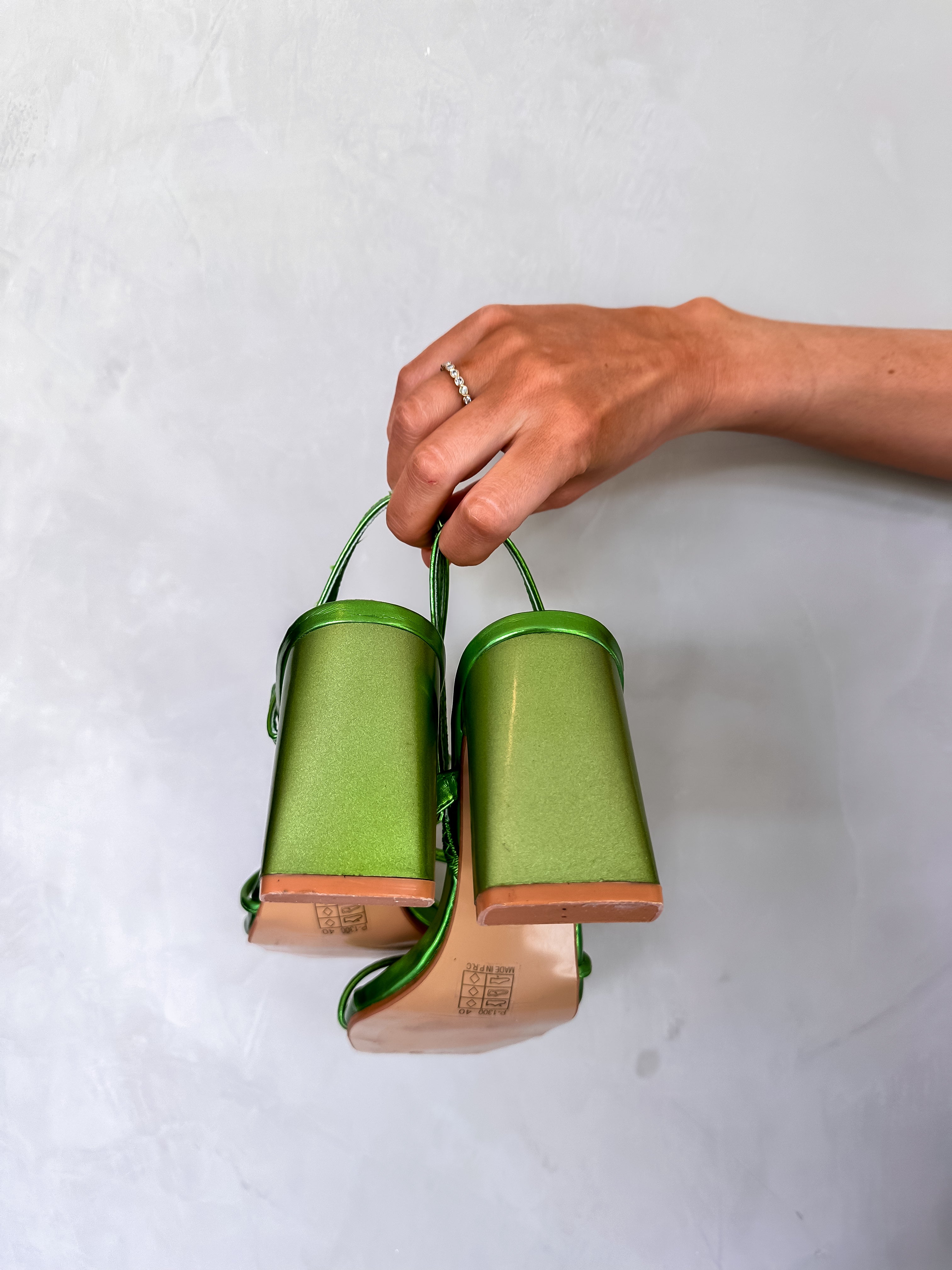 Grana sandalen groen