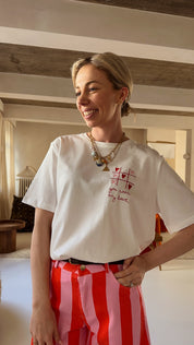 Heart T-shirt wit