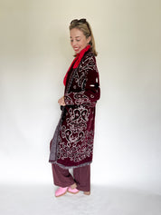 Lola bandana gilet burgundy