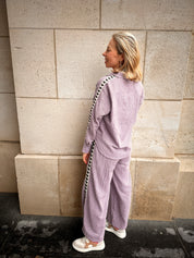 Nina Blouse geruit Lila