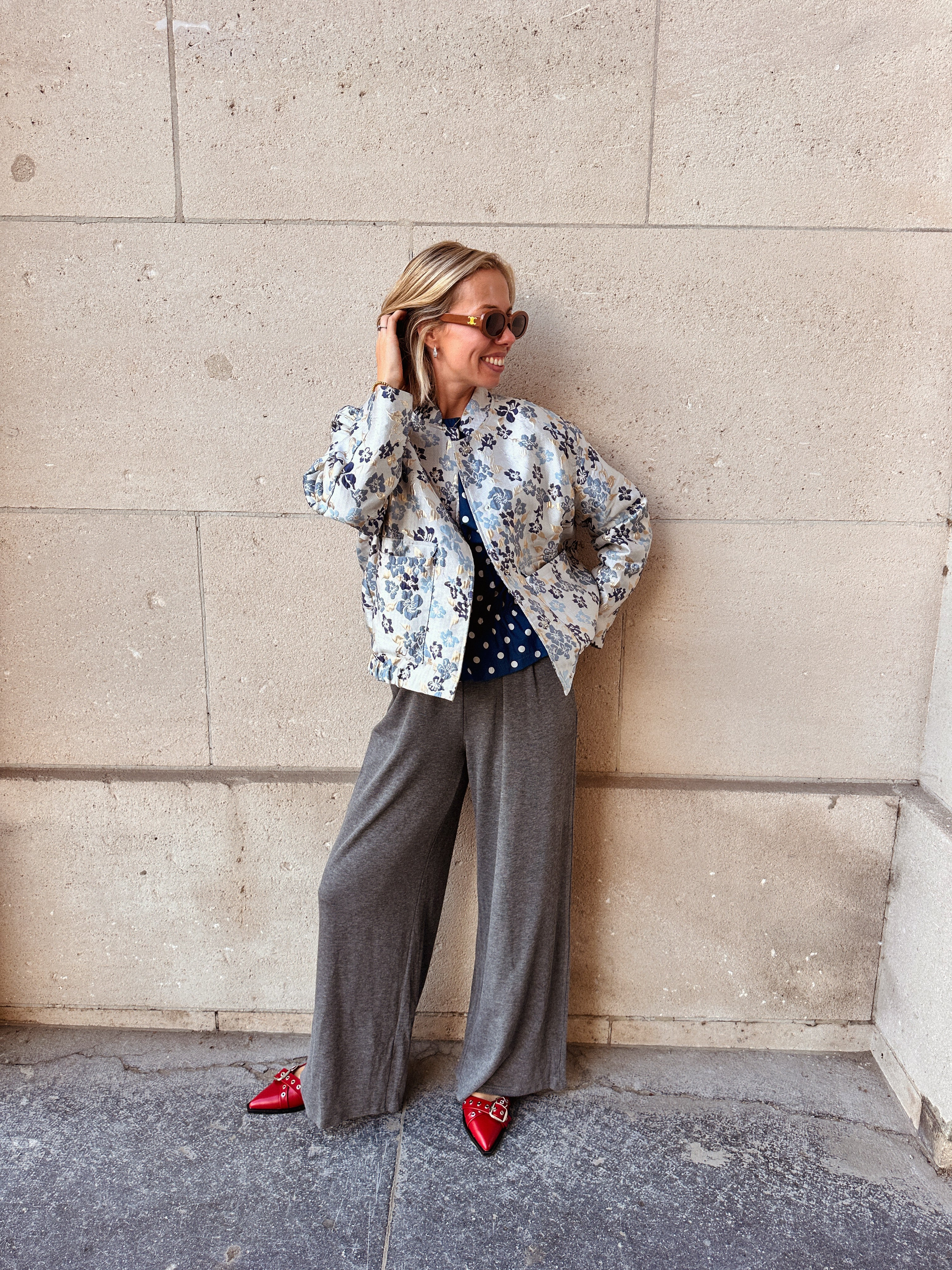 Ella broek grijs