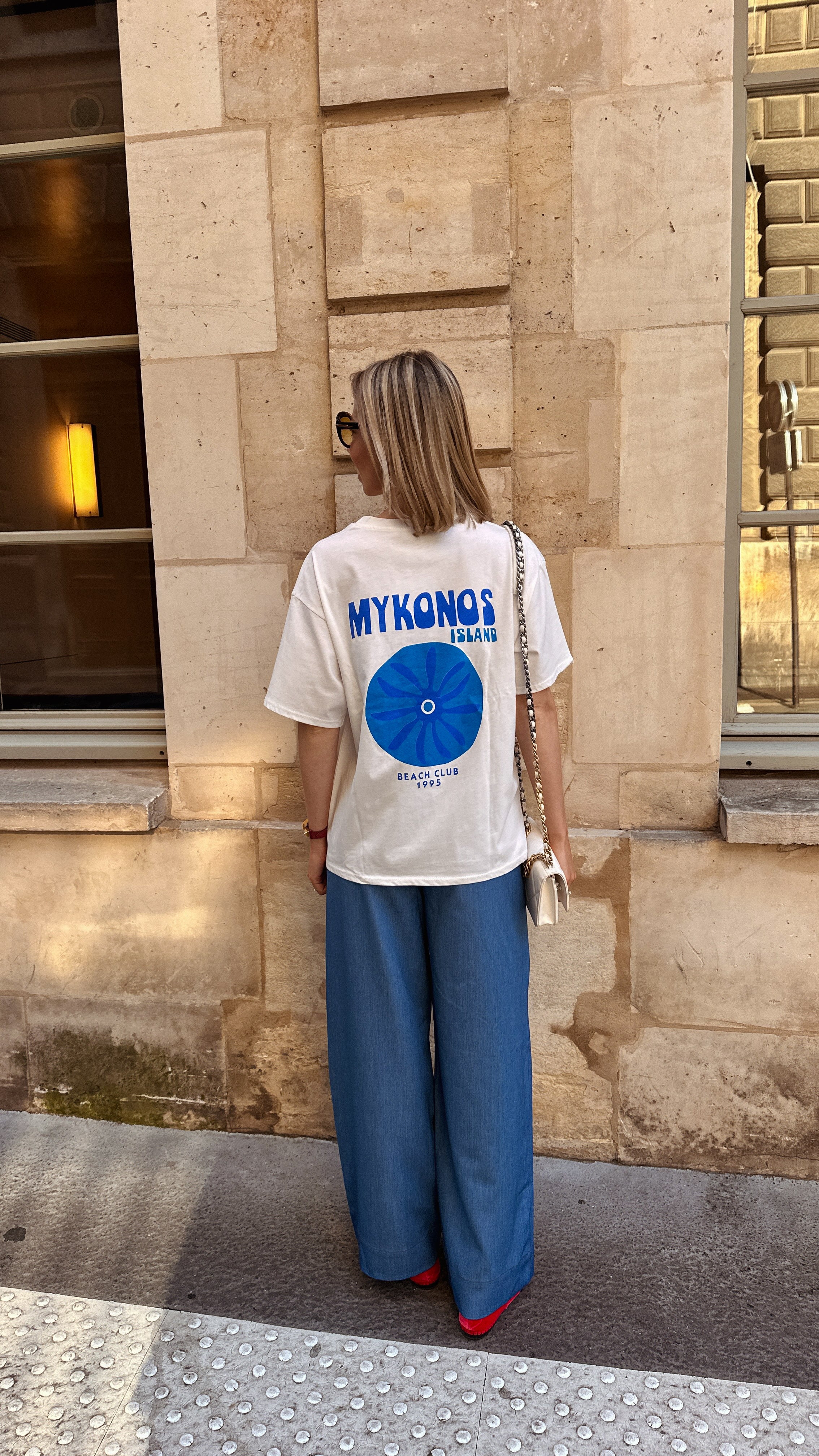 Mykonos t-shirt wit
