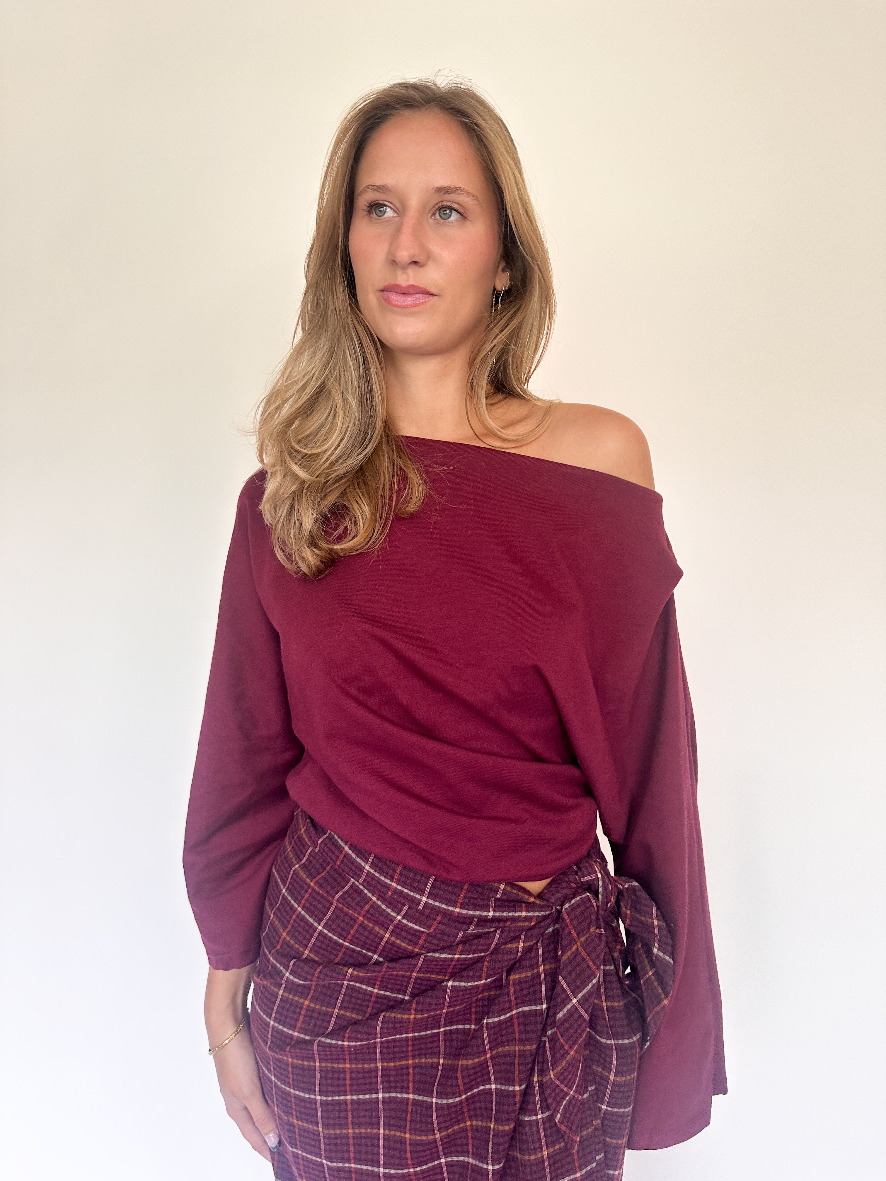 Amelie longsleeve burgundy