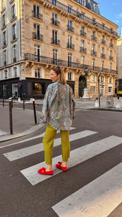 Amanda jeansvest pailletten