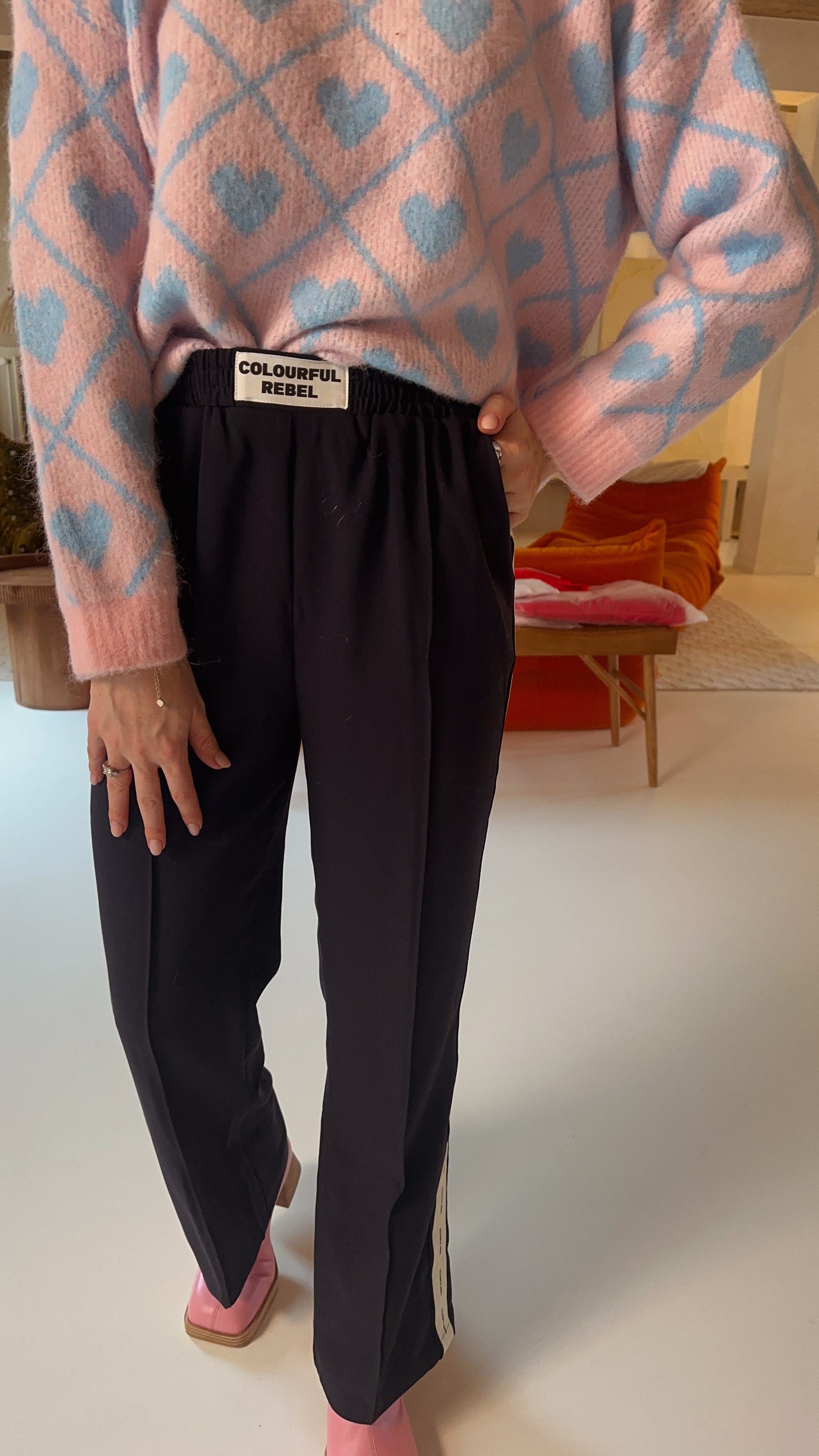 Colourful rebel track pants blauw