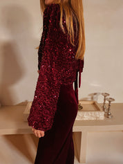 Evania jumpsuit burgundy