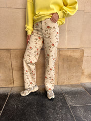 Noélie broek gebloemd