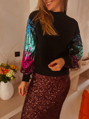 Shana trui multicolor pailletten
