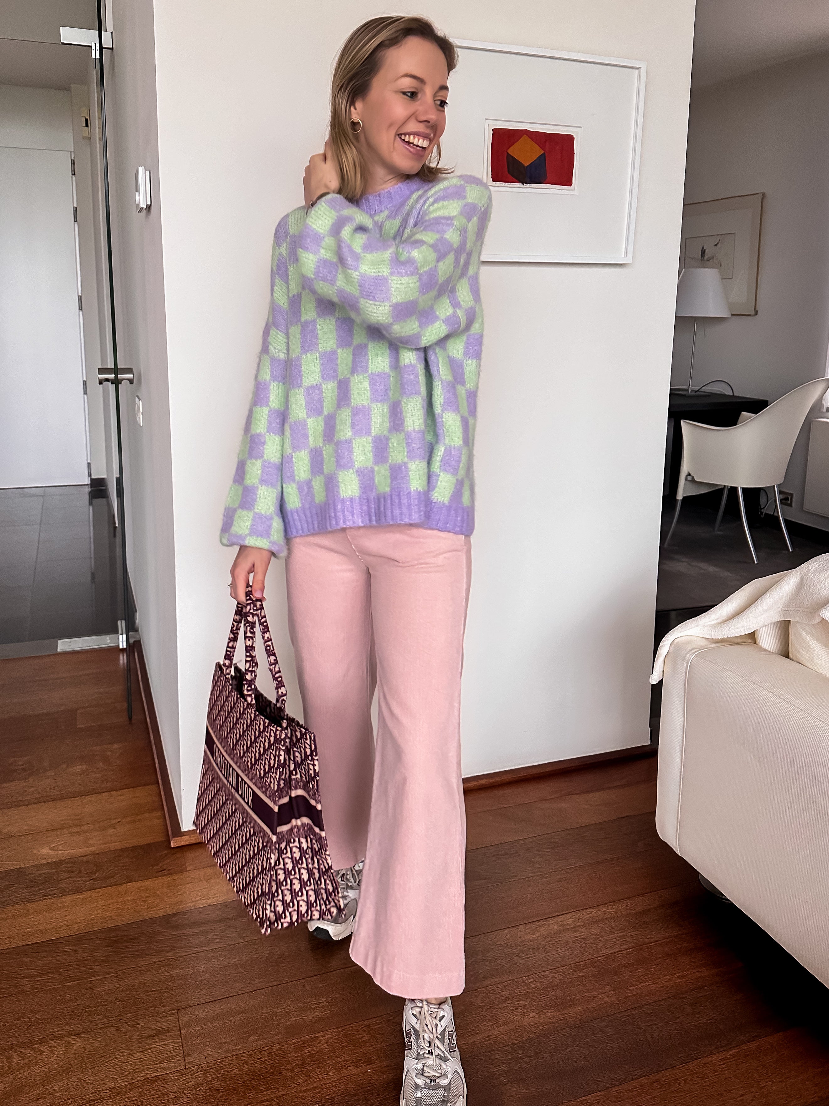 Roxy broek roze ribfluweel