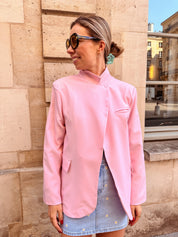 Emma wrap blazer roze