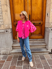 Liora jeans gebloemd