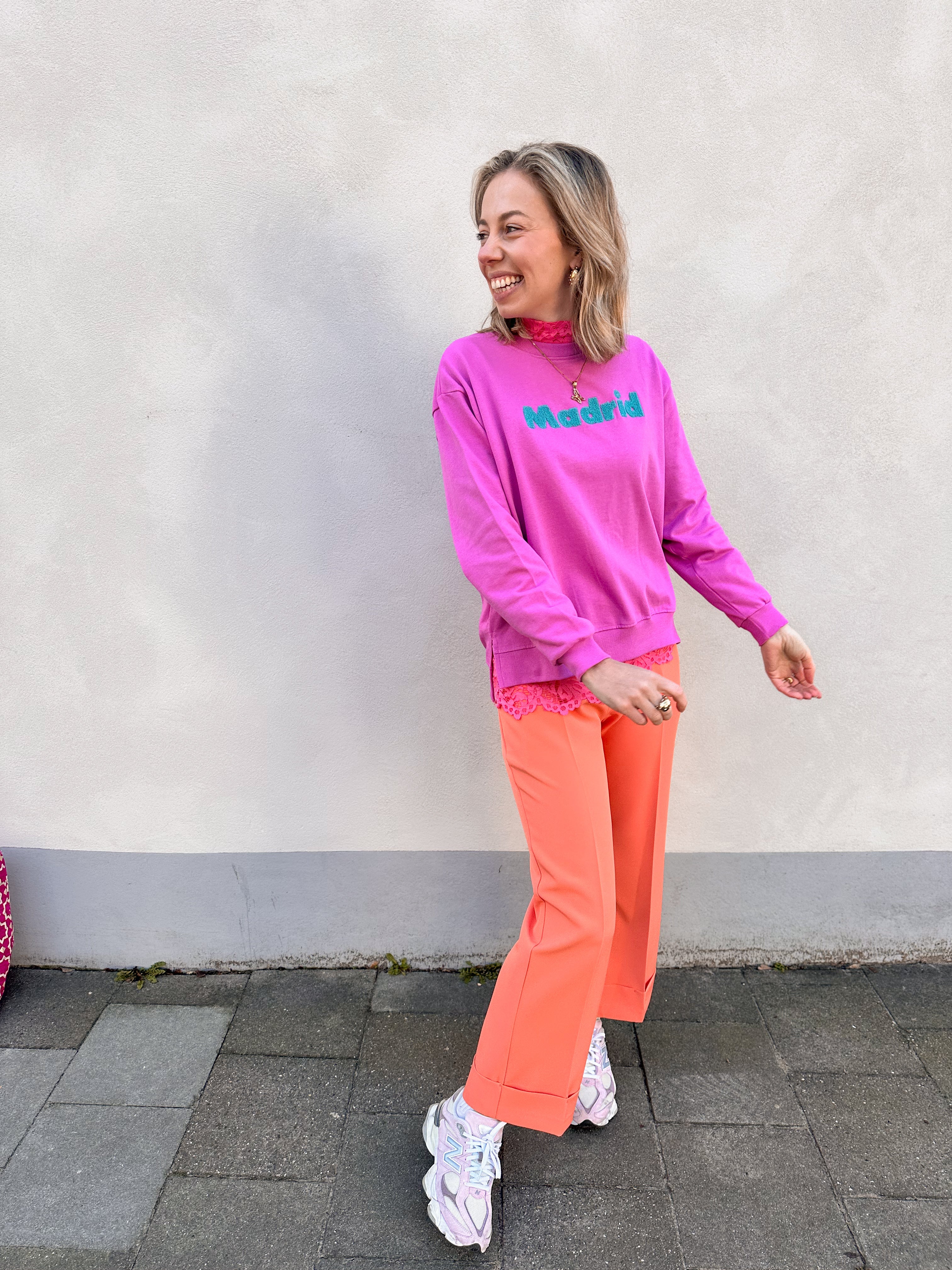 Gaby broek koraal
