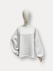 Dogmom sweater grijs/blauw