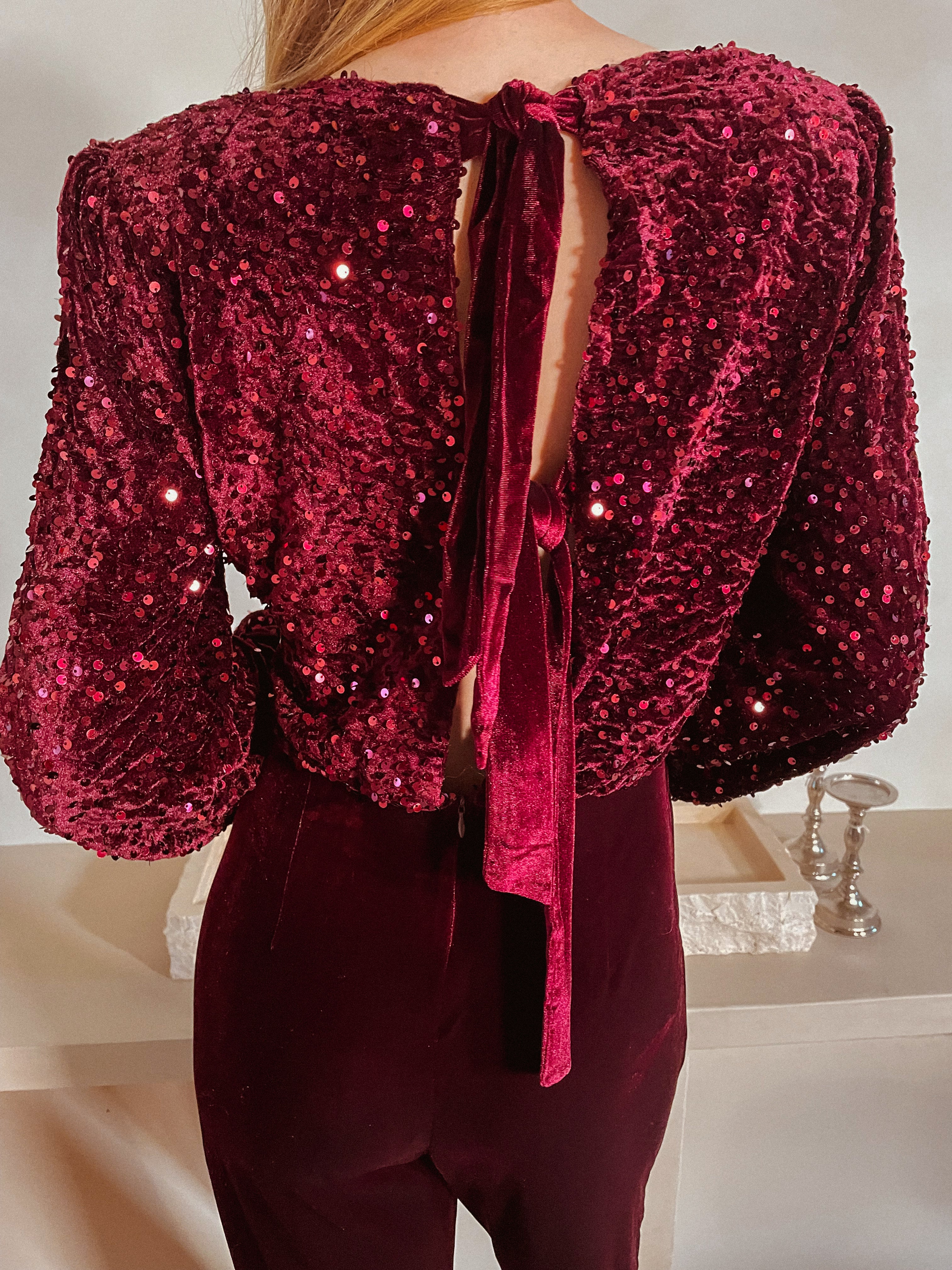 Evania jumpsuit burgundy