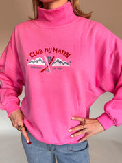 Club du matin sweater roze