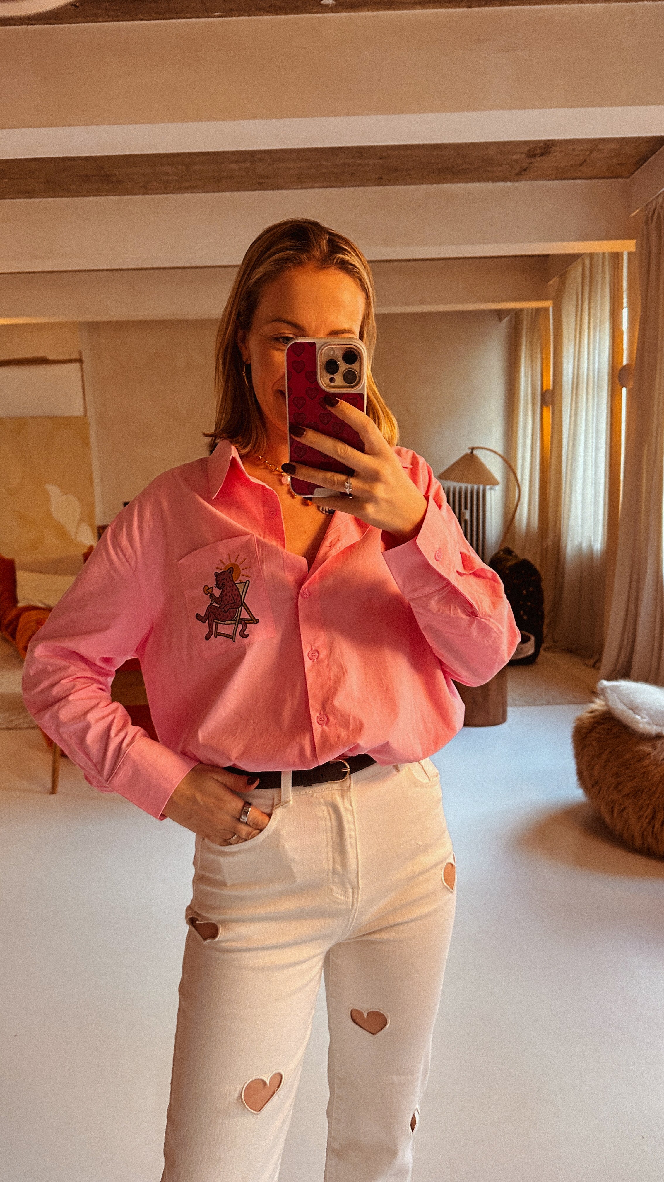 Lilou blouse roze