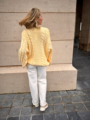 Lucy gebreide trui butteryellow