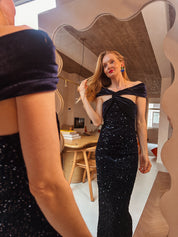 Jente jurk koningsblauw