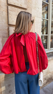 Elise blouse framboos