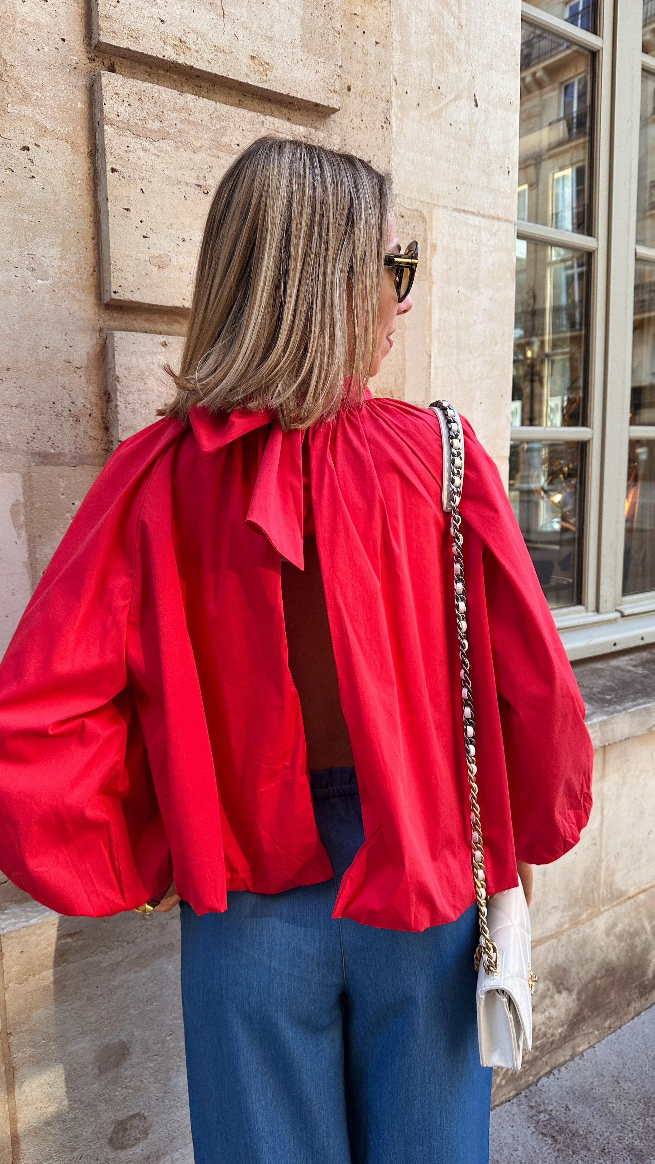 Elise blouse framboos