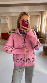 Bandana gilet roze