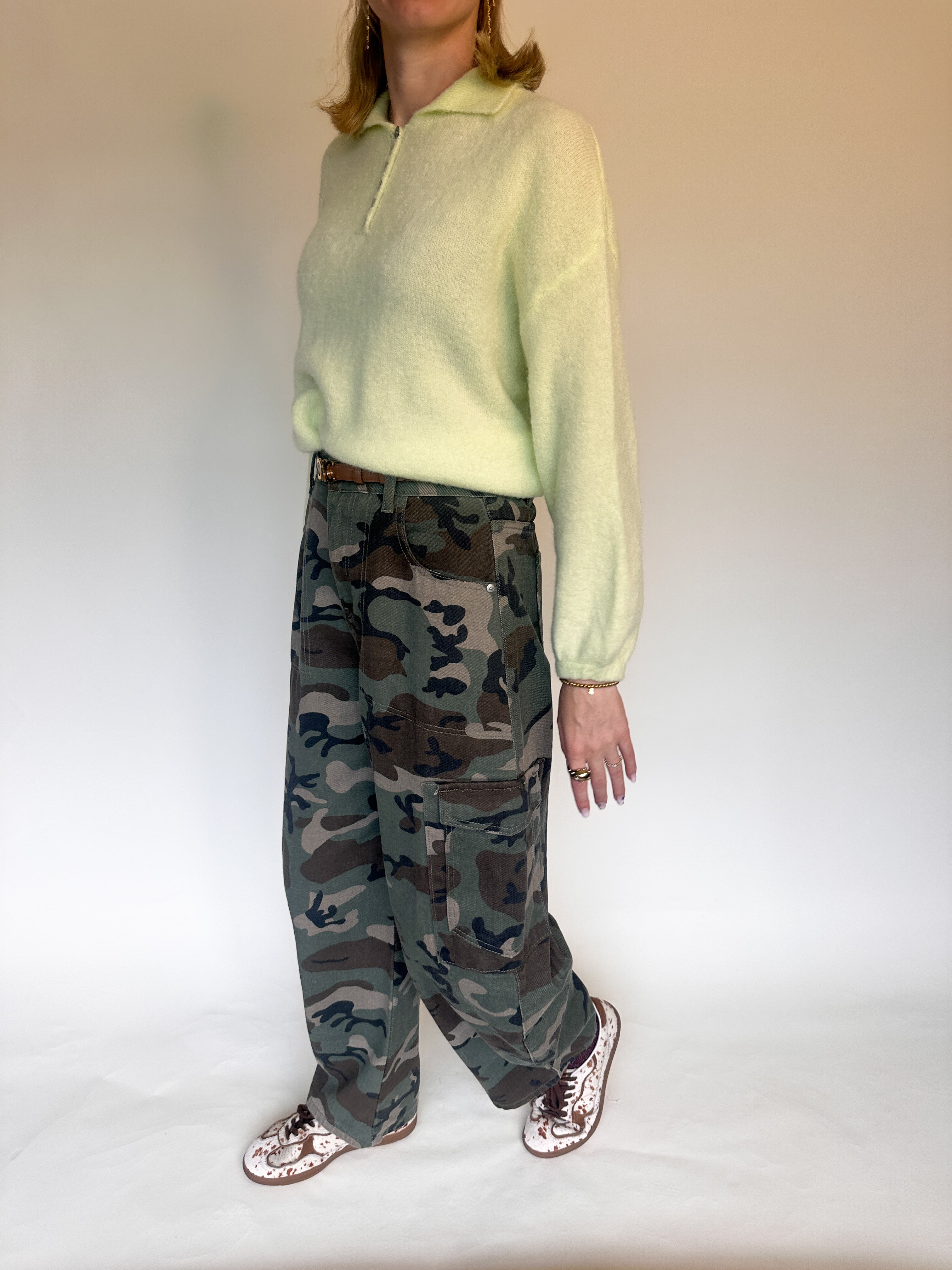 Anke broek legerprint