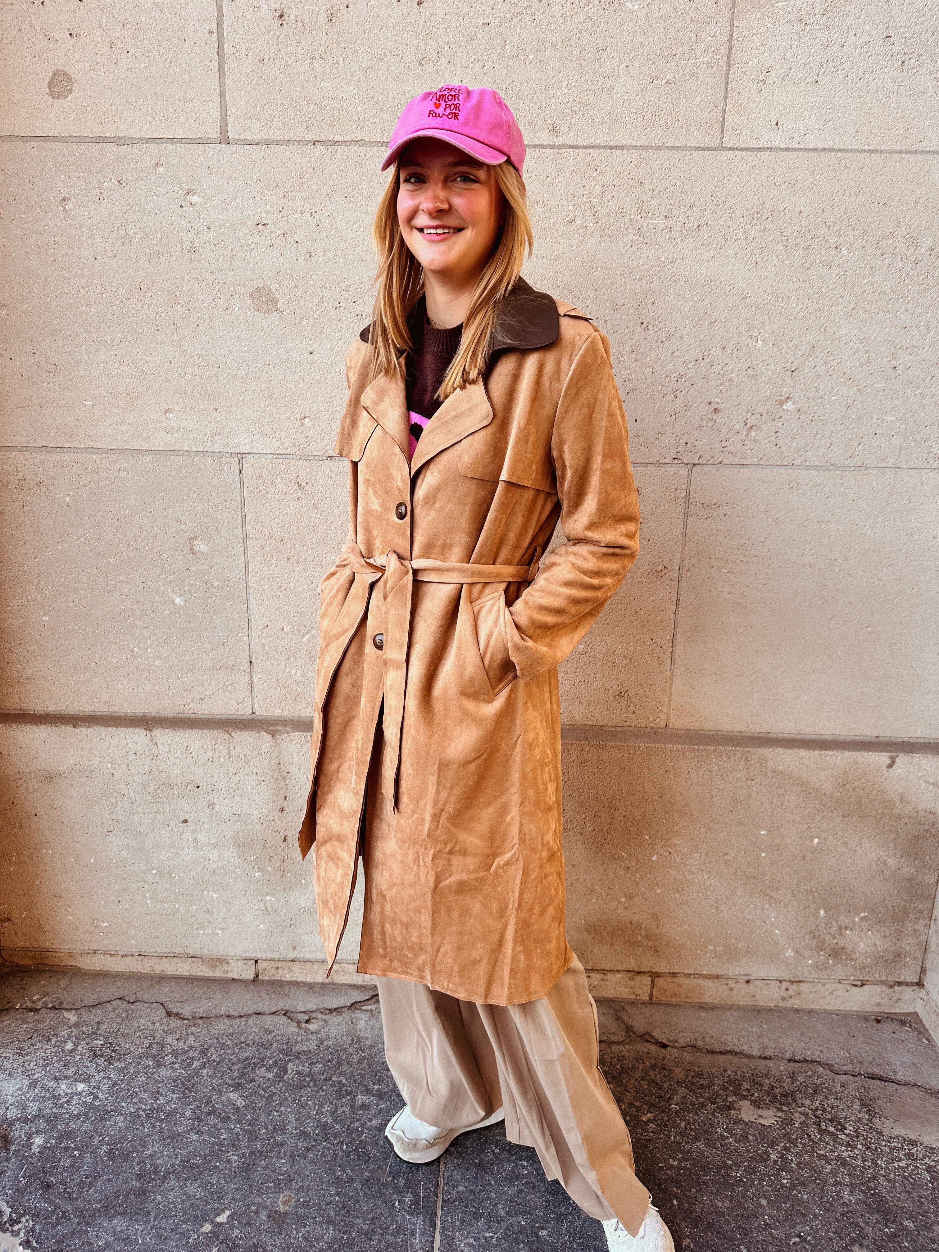 Laure jas suède beige