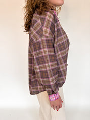 Lena ruit blouse