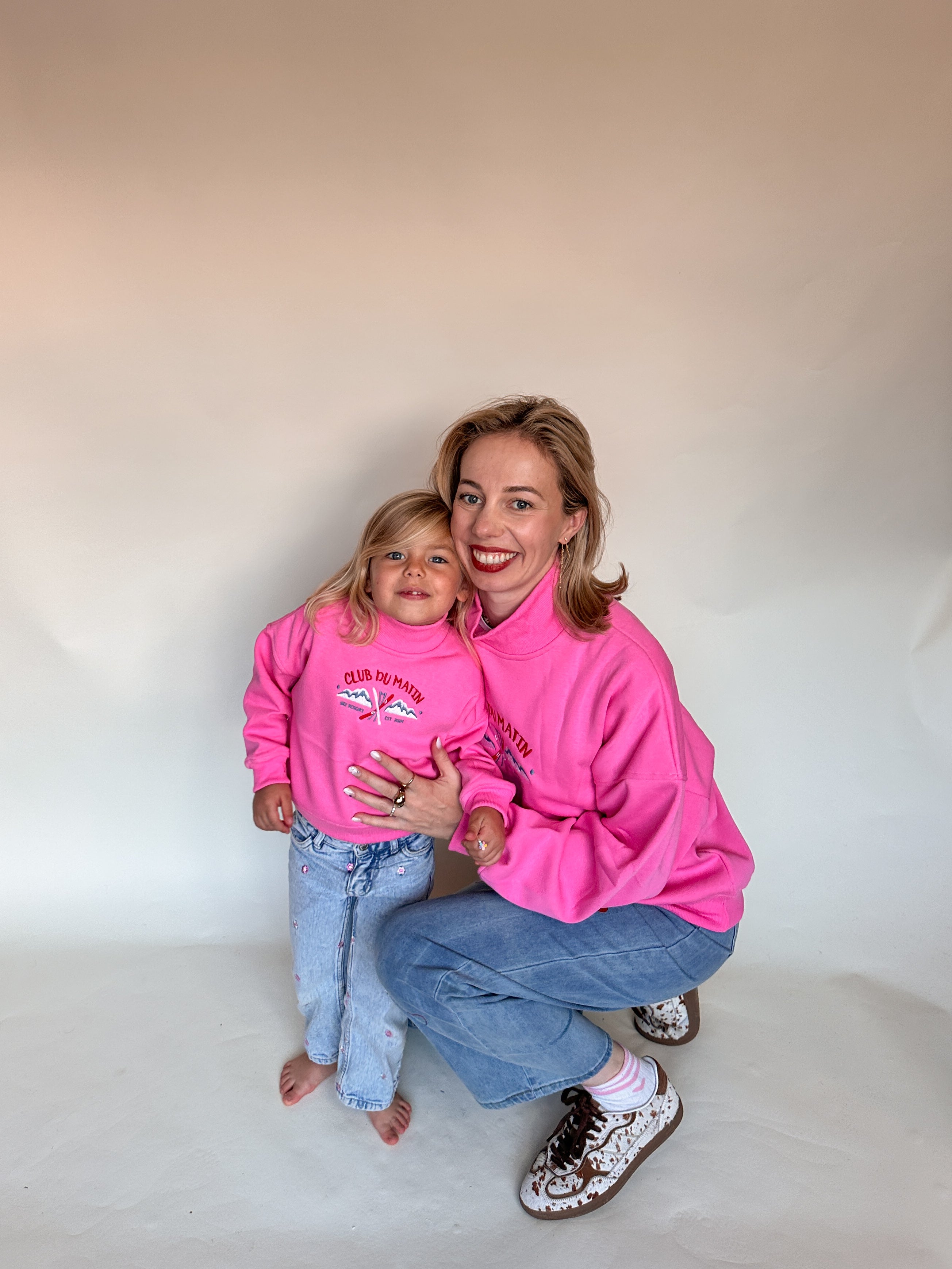 Club du matin sweater roze