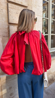 Elise blouse framboos