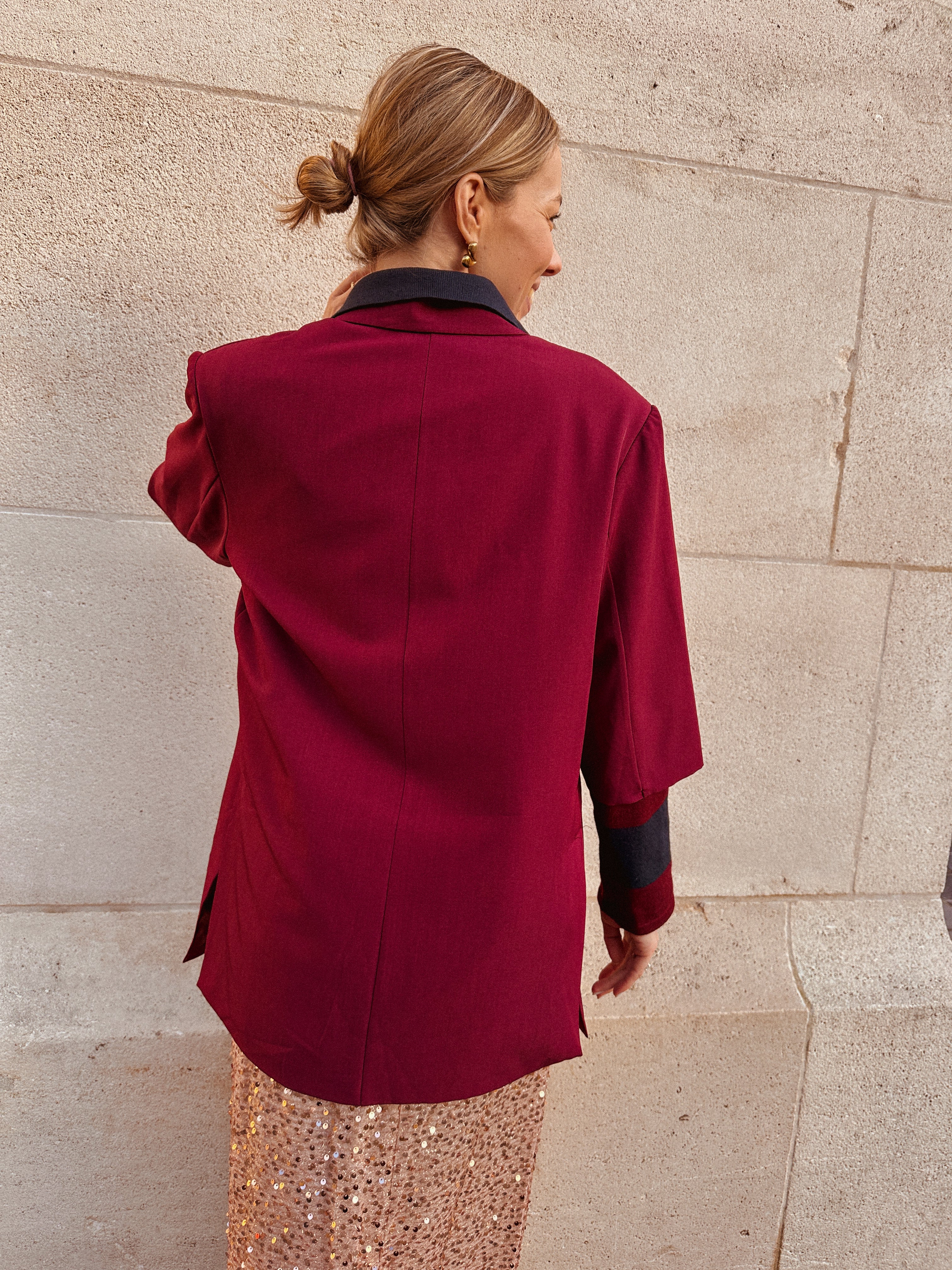 Zeyla blazer burgundy