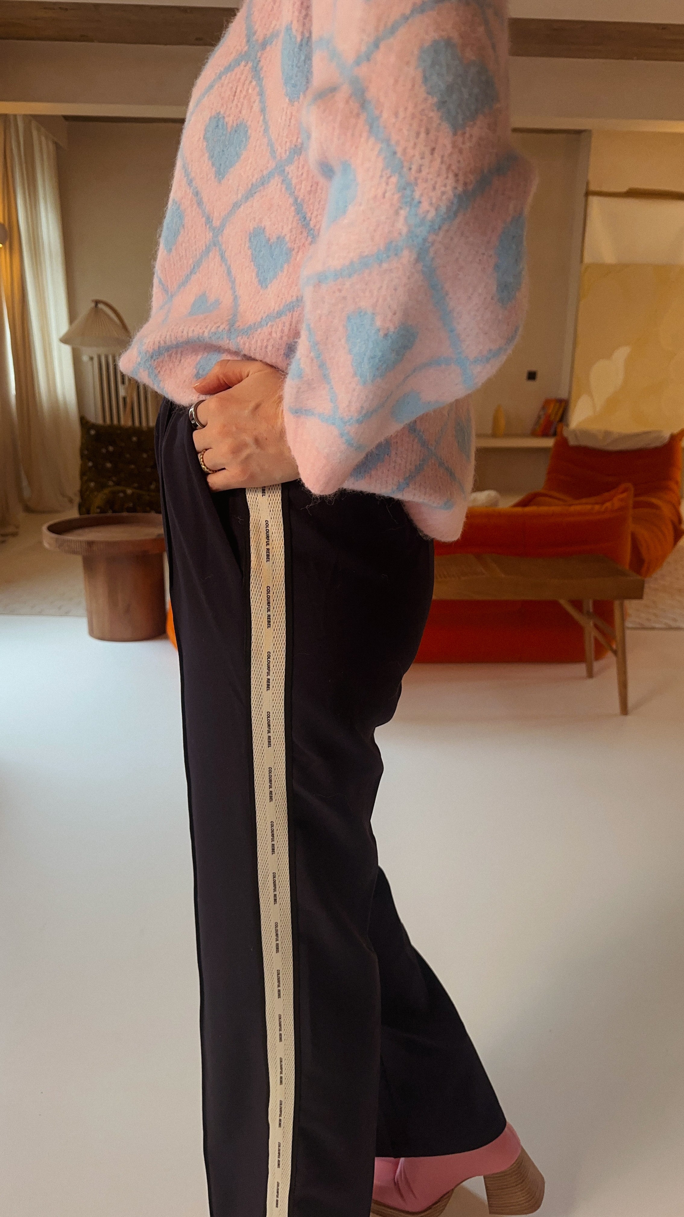 Colourful rebel track pants blauw