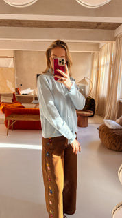 Lucie gilet lichtblauw