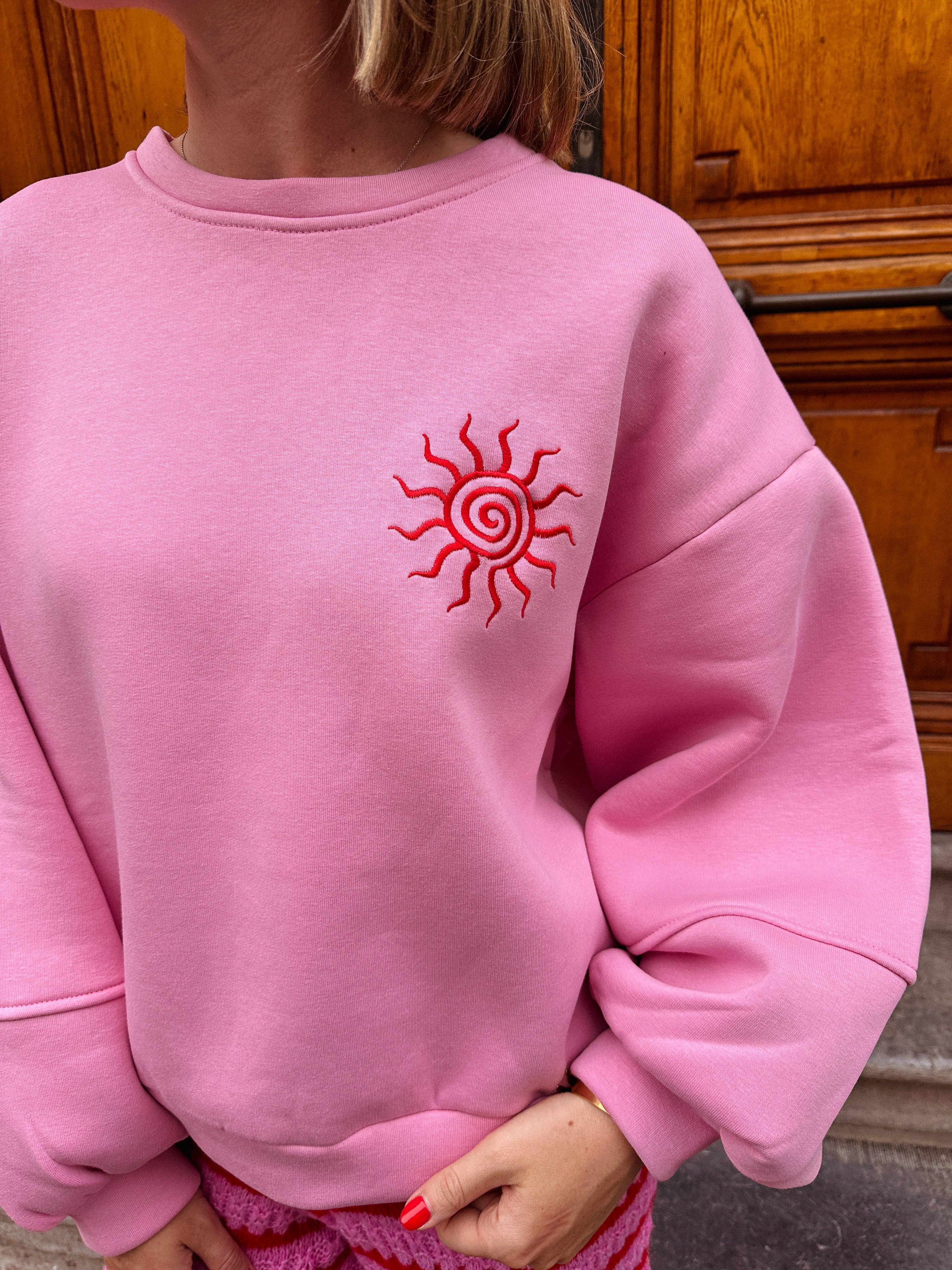 Sunny sweater roze