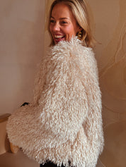 Amara jas fourrure ecru 14603